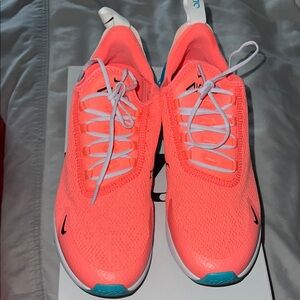 Nike Women's Athletic Shoes - Bright Coral and White